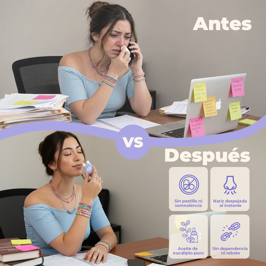 Mynariz — Aromaterapia Portátil para Descongestionar, Respira bien. Sin pastilla. Sin gotas.