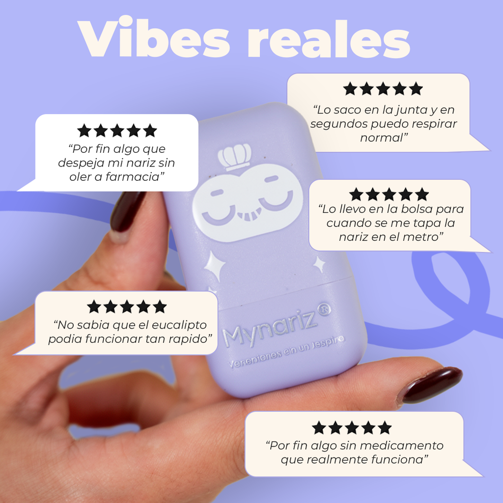 Mynariz — Aromaterapia Portátil para Descongestionar, Respira bien. Sin pastilla. Sin gotas.
